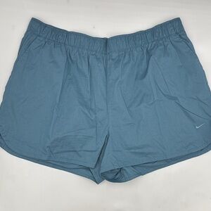 Nike Sportswear Chill Poplin Mid-Rise 5” Shorts in Smokey Blue